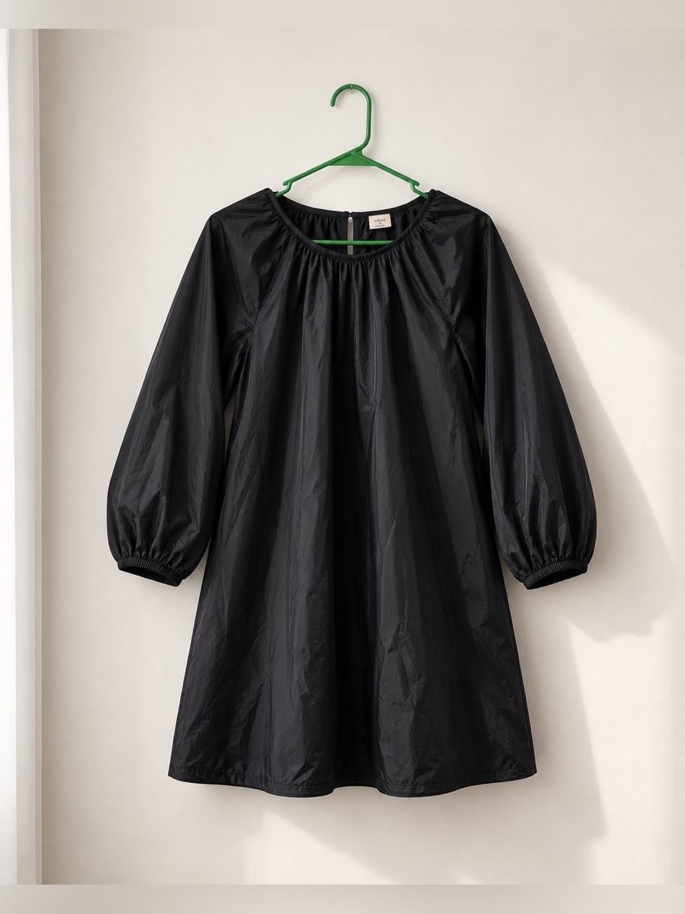 Aritzia Black Mini Dress with Puff Sleeves